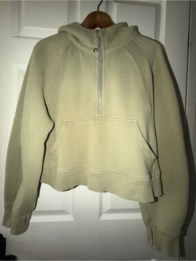 Lululemon Scuba Oversized 1/2 Zip Hoodie Rosemary Green Size M/L